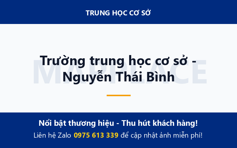 Trường trung học cơ sở - Nguyễn Thái Bình
