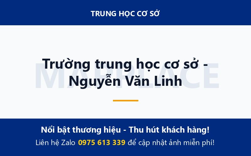 Trường trung học cơ sở - Nguyễn Văn Linh