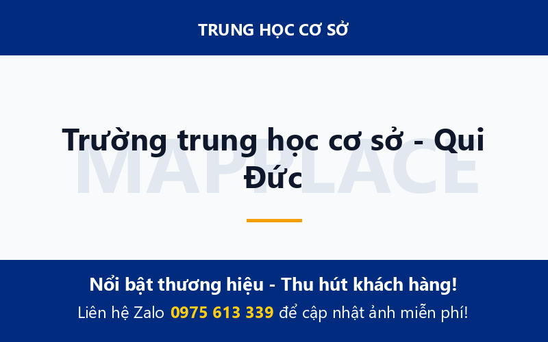 Trường trung học cơ sở - Qui Đức