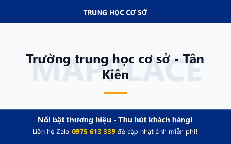 Trường trung học cơ sở - Tân Kiên