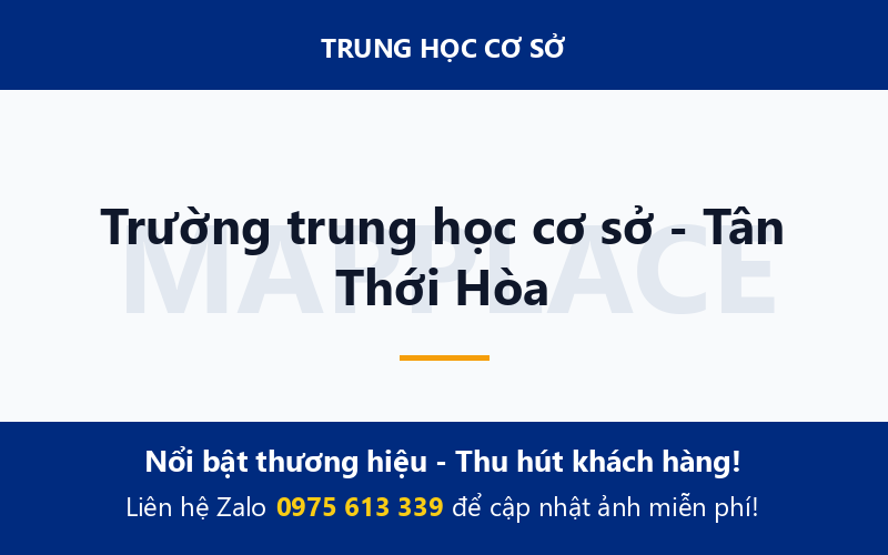 Trường trung học cơ sở - Tân Thới Hòa