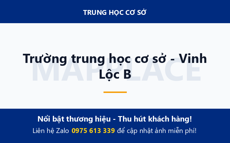 Trường trung học cơ sở - Vinh Lộc B