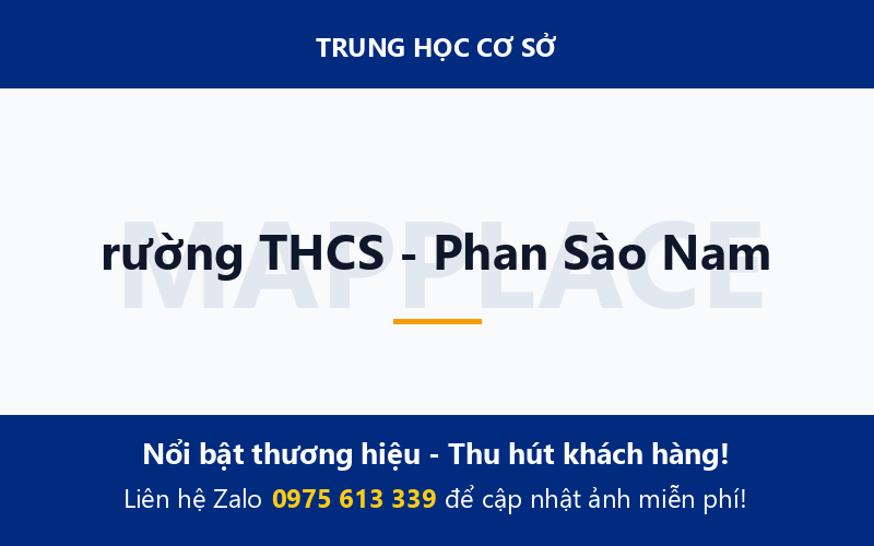 rường THCS - Phan Sào Nam