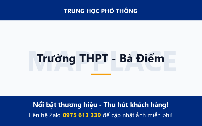 Trường THPT - Bà Điểm