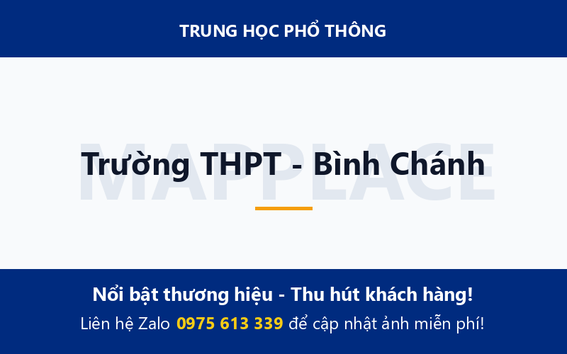 Trường THPT - Bình Chánh