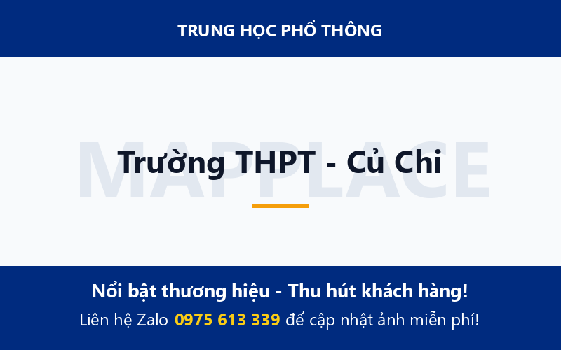Trường THPT - Củ Chi
