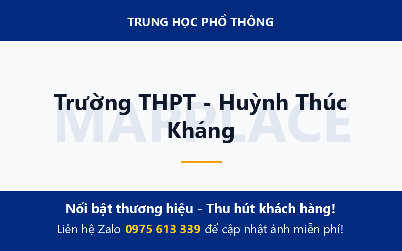 Trường THPT - Huỳnh Thúc Kháng