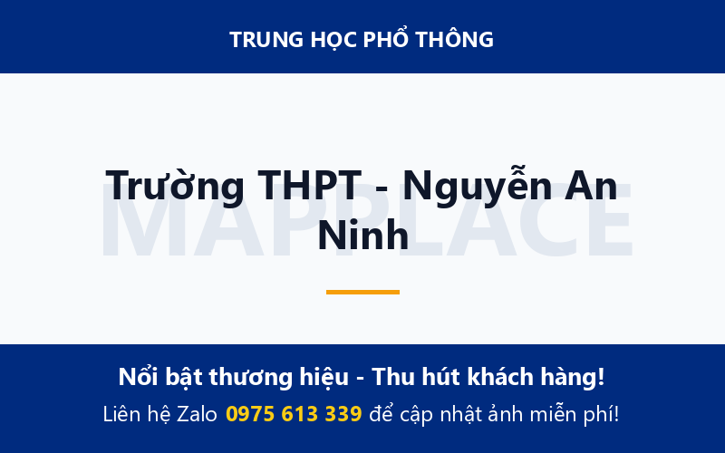 Trường THPT - Nguyễn An Ninh