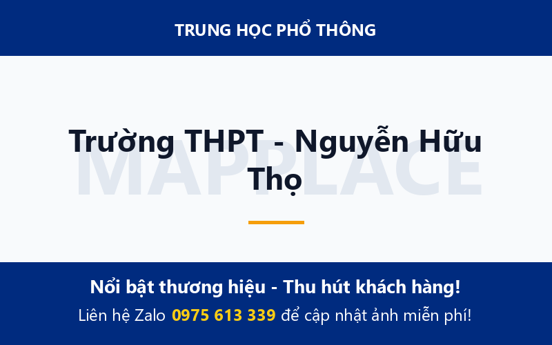 Trường THPT - Nguyễn Hữu Thọ