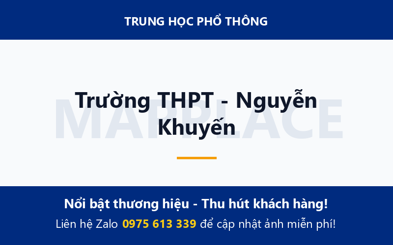 Trường THPT - Nguyễn Khuyến