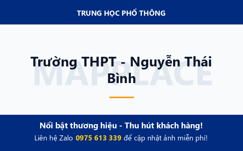Trường THPT - Nguyễn Thái Bình