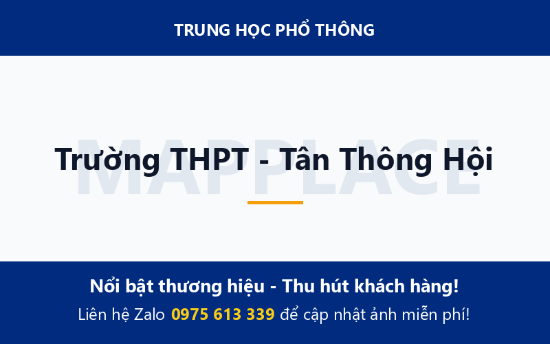 Trường THPT - Tân Thông Hội