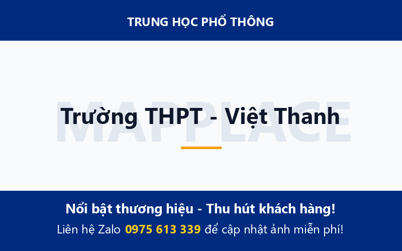 Trường THPT - Việt Thanh
