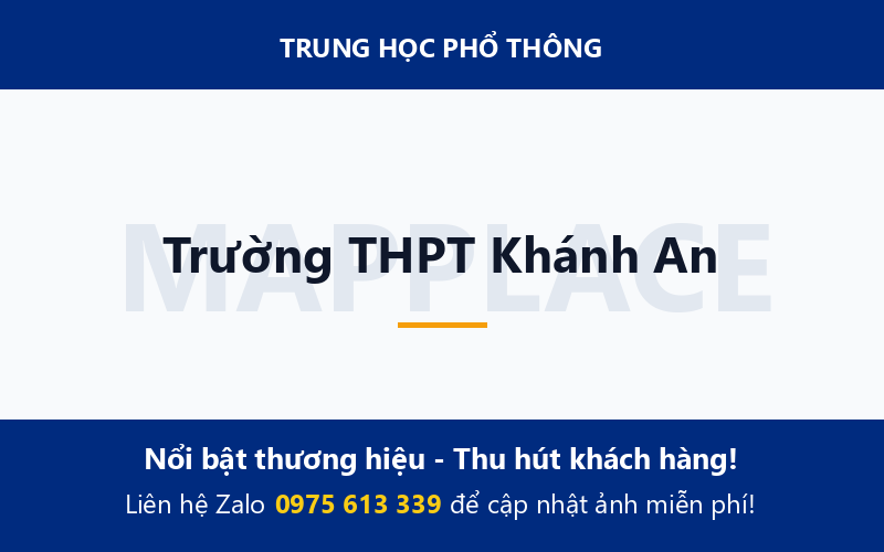 Trường THPT Khánh An