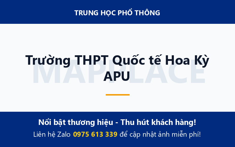 Trường THPT Quốc tế Hoa Kỳ APU