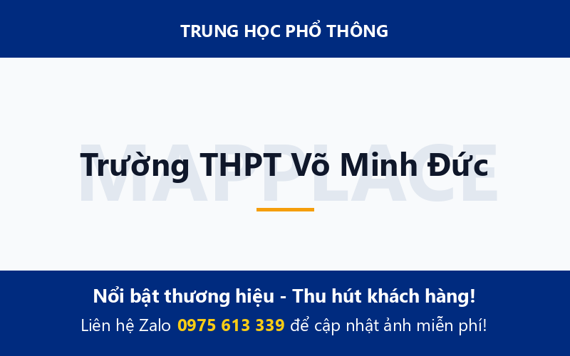 Trường THPT Võ Minh Đức