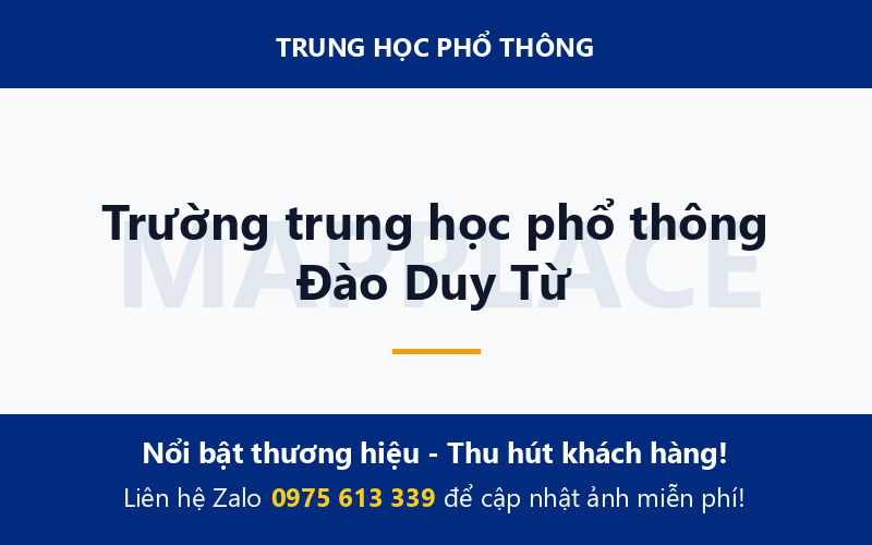 Trường trung học phổ thông Đào Duy Từ