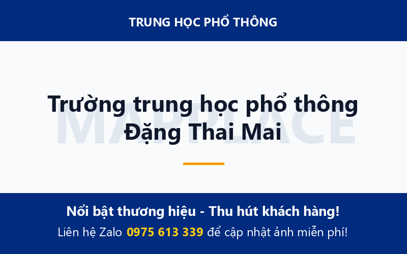 Trường trung học phổ thông Đặng Thai Mai