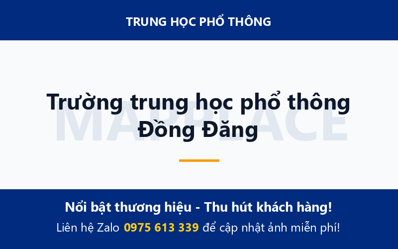Trường trung học phổ thông Đồng Đăng