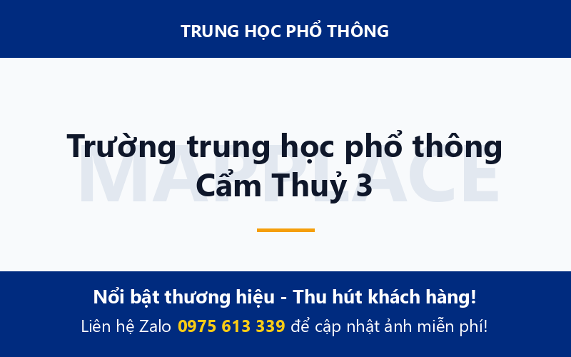 Trường trung học phổ thông Cẩm Thuỷ 3