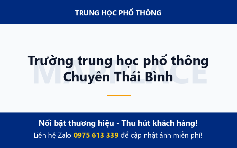 Trường trung học phổ thông Chuyên Thái Bình