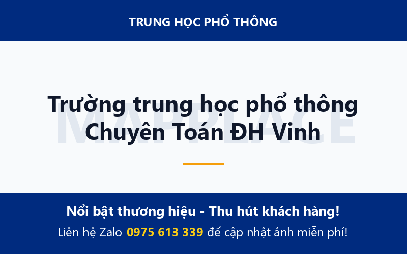 Trường trung học phổ thông Chuyên Toán ĐH Vinh