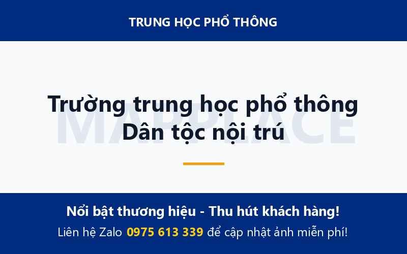 Trường trung học phổ thông Dân tộc nội trú