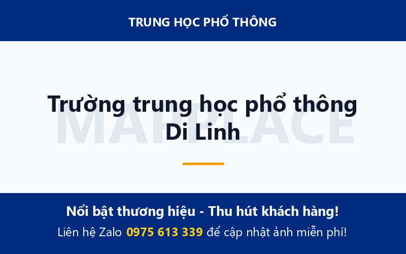 Trường trung học phổ thông Di Linh