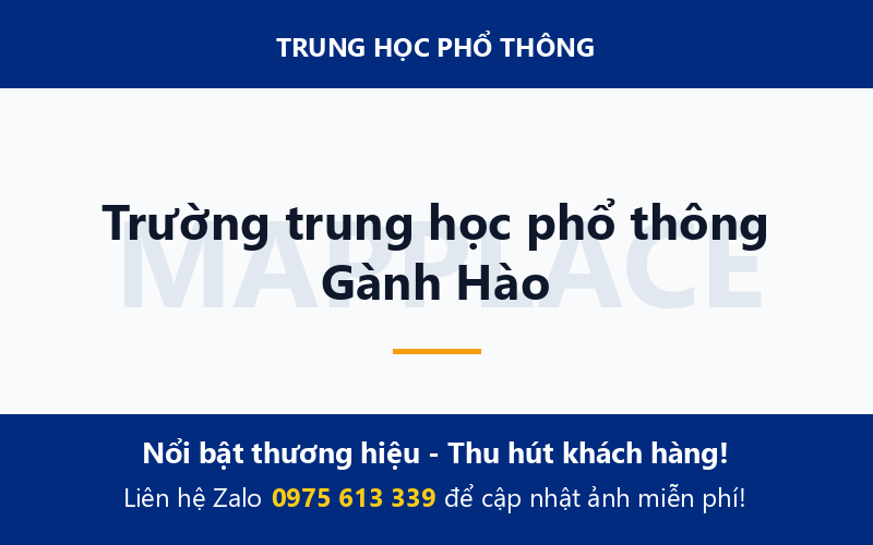 Trường trung học phổ thông Gành Hào