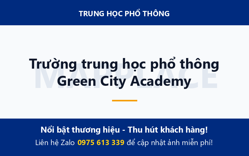 Trường trung học phổ thông Green City Academy