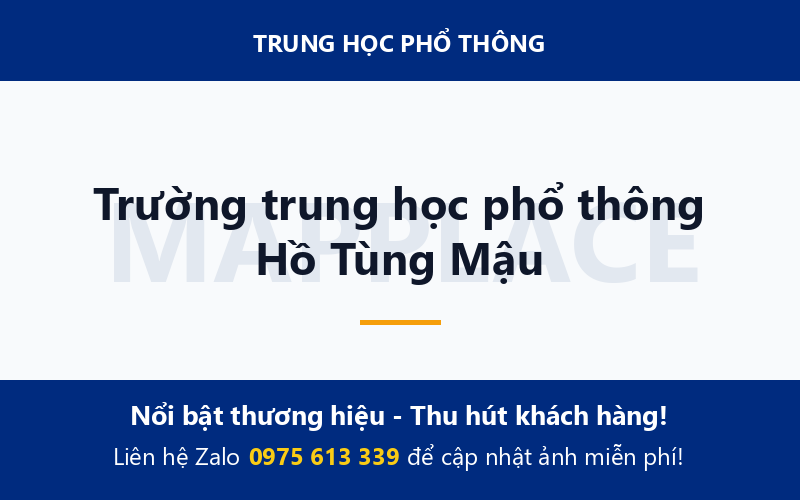 Trường trung học phổ thông Hồ Tùng Mậu