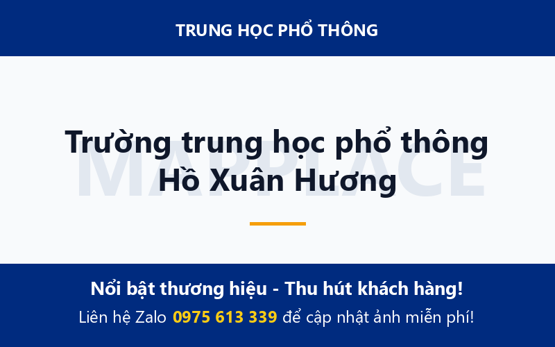 Trường trung học phổ thông Hồ Xuân Hương
