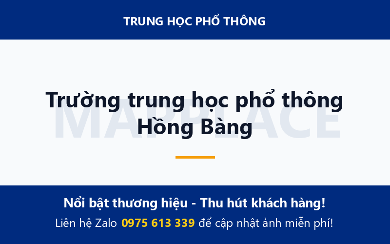Trường trung học phổ thông Hồng Bàng