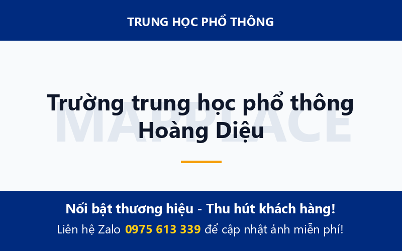 Trường trung học phổ thông Hoàng Diệu