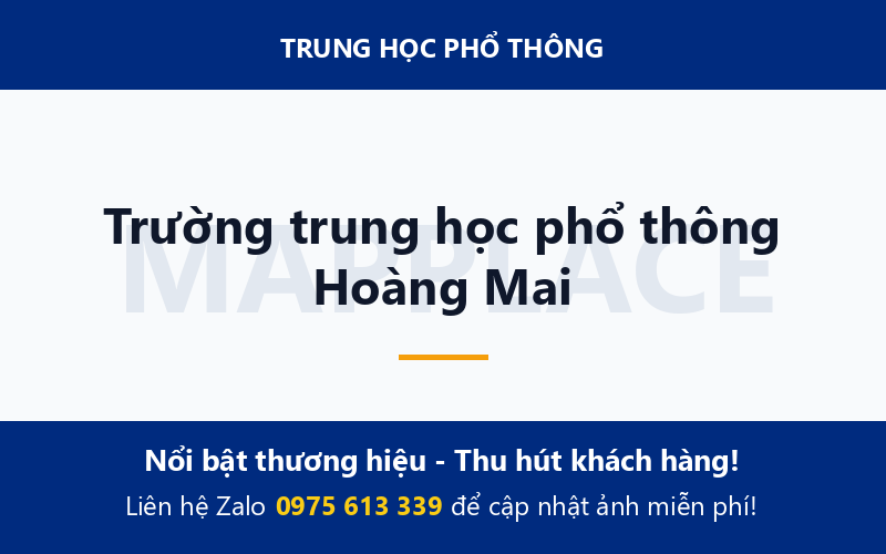 Trường trung học phổ thông Hoàng Mai