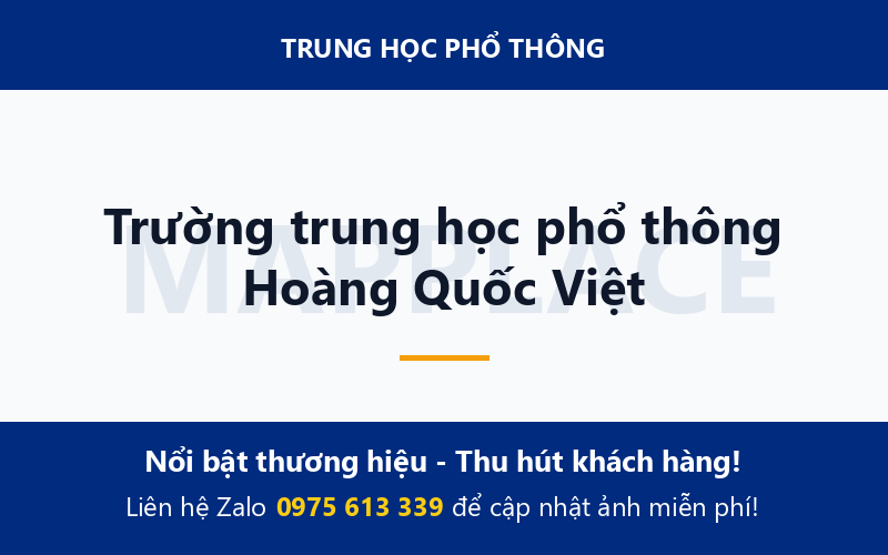 Trường trung học phổ thông Hoàng Quốc Việt