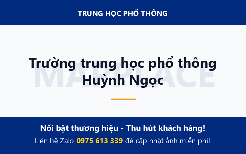 Trường trung học phổ thông Huỳnh Ngọc