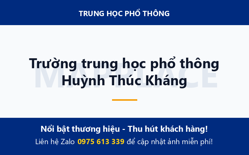 Trường trung học phổ thông Huỳnh Thúc Kháng