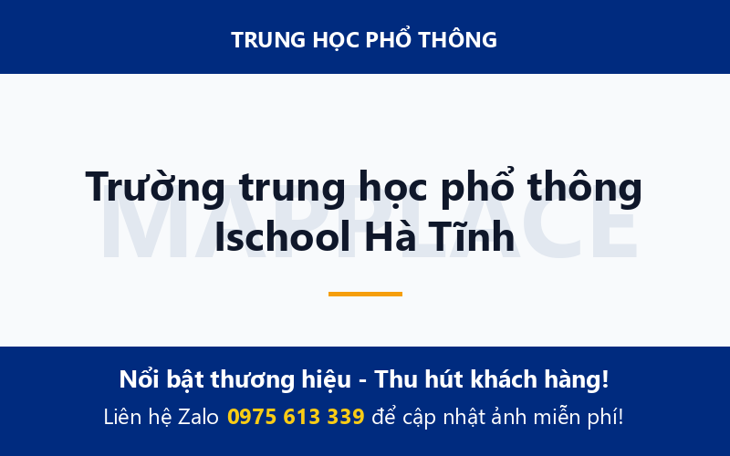 Trường trung học phổ thông Ischool Hà Tĩnh