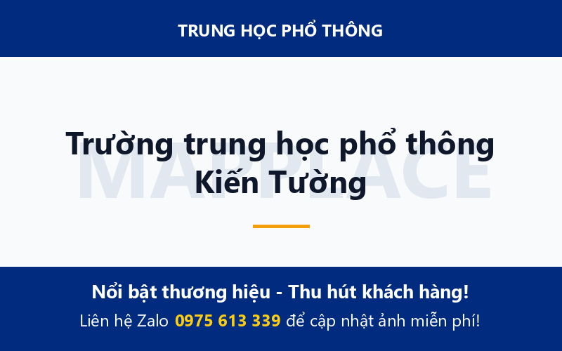 Trường trung học phổ thông Kiến Tường