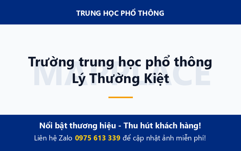 Trường trung học phổ thông Lý Thường Kiệt