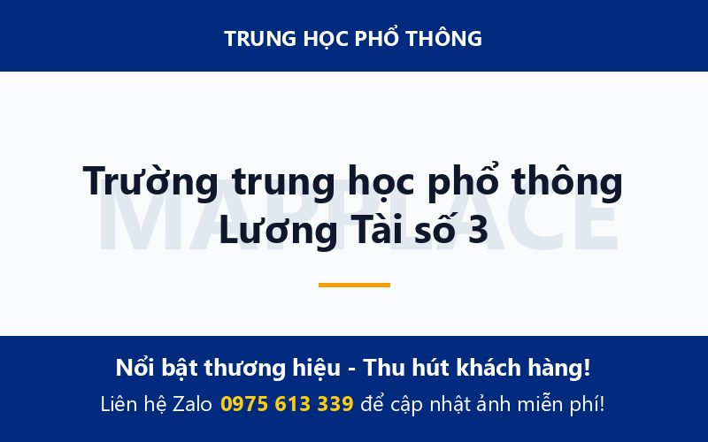 Trường trung học phổ thông Lương Tài số 3