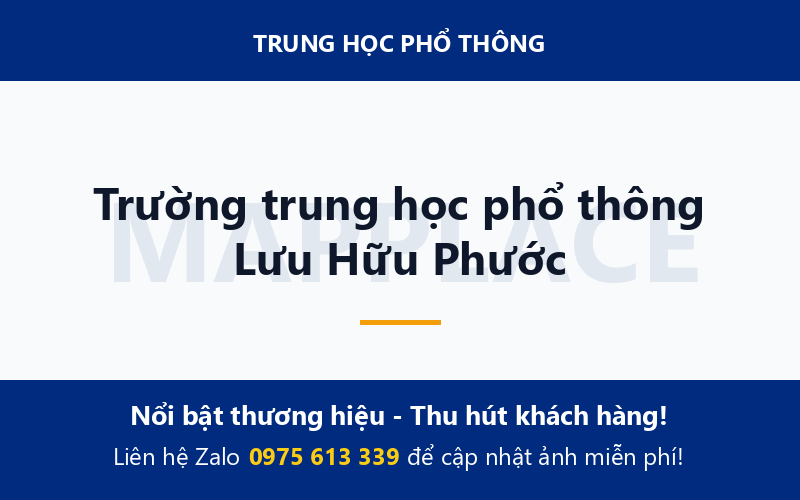 Trường trung học phổ thông Lưu Hữu Phước