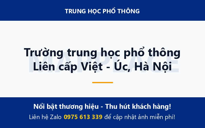 Trường trung học phổ thông Liên cấp Việt - Úc, Hà Nội
