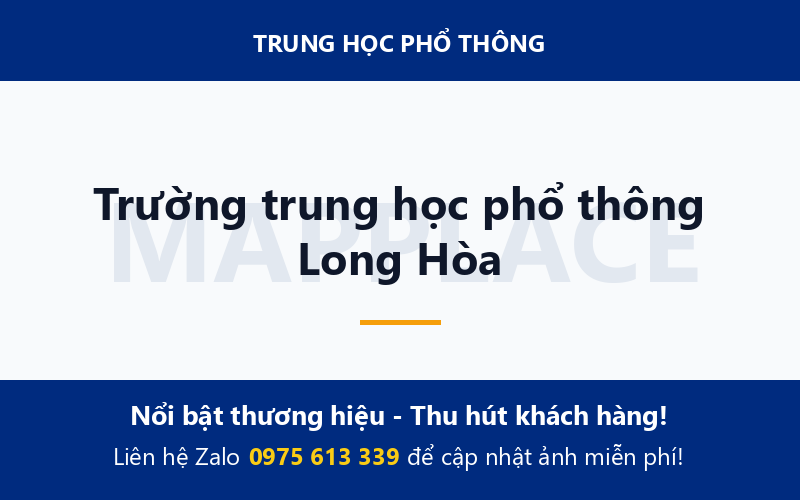 Trường trung học phổ thông Long Hòa