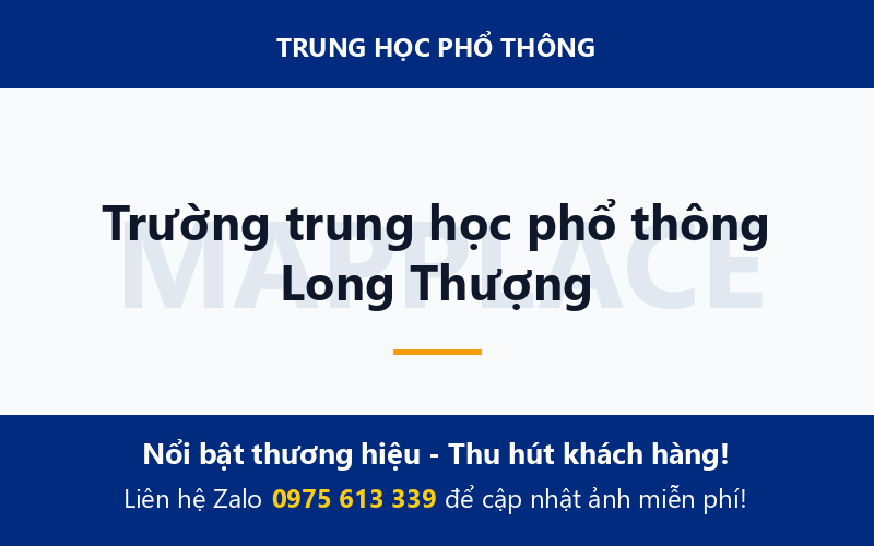 Trường trung học phổ thông Long Thượng