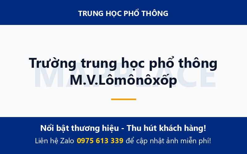 Trường trung học phổ thông M.V.Lômônôxốp