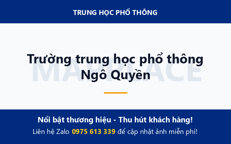 Trường trung học phổ thông Ngô Quyền