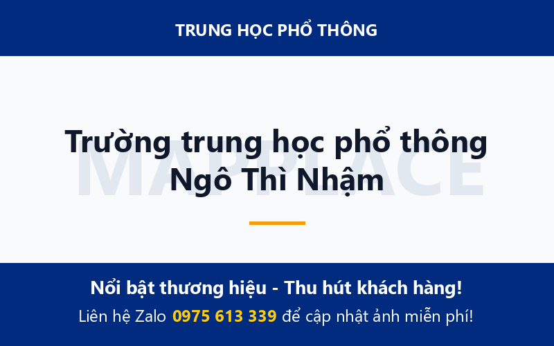 Trường trung học phổ thông Ngô Thì Nhậm