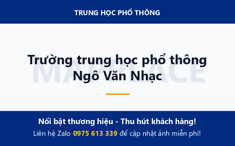 Trường trung học phổ thông Ngô Văn Nhạc